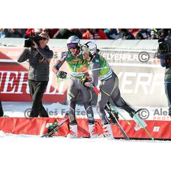 Henrik Kristoffersen, winner of Audi FIS World Cup Giant Slalom for 58. Vitranc Cup in Kranjska Gora, Slovenia on March 9, 2019