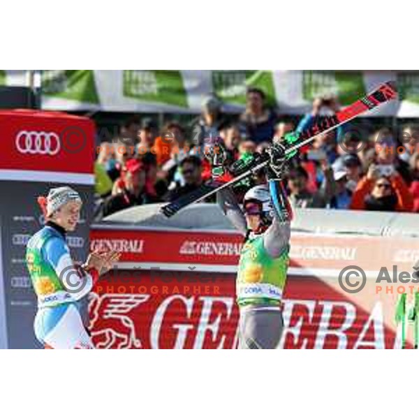 Henrik Kristoffersen, winner of Audi FIS World Cup Giant Slalom for 58. Vitranc Cup in Kranjska Gora, Slovenia on March 9, 2019