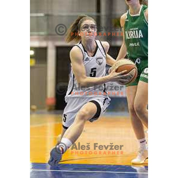 Ksenja Hribljan in action during women basketball match between ZKK Maribor and Ilirija, semi-final cup 2019, played in Dvorana Tabor, Maribor, Slovenia on March 9, 2019