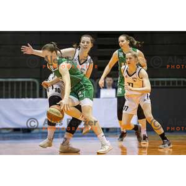 in action during women basketball match between ZKK Maribor and Ilirija, semi-final cup 2019, played in Dvorana Tabor, Maribor, Slovenia on March 9, 2019