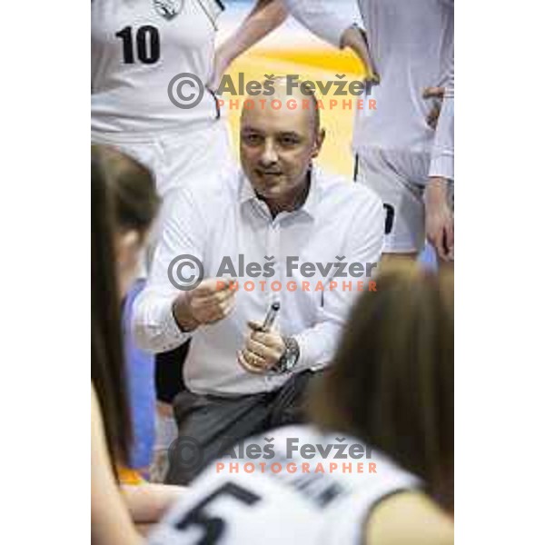 Ziga Ravnikar, head coach of ZKK Maribor during women basketball match between ZKK Maribor and Ilirija, semi-final cup 2019, played in Dvorana Tabor, Maribor, Slovenia on March 9, 2019