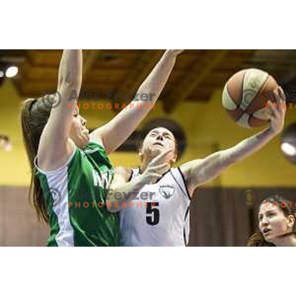 Ksenja Hribljan in action during women basketball match between ZKK Maribor and Ilirija, semi-final cup 2019, played in Dvorana Tabor, Maribor, Slovenia on March 9, 2019