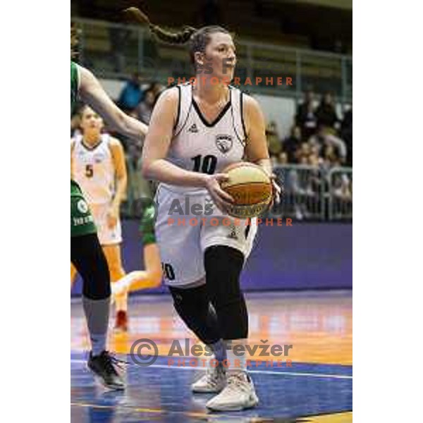 Teja Cresnik in action during women basketball match between ZKK Maribor and Ilirija, semi-final cup 2019, played in Dvorana Tabor, Maribor, Slovenia on March 9, 2019