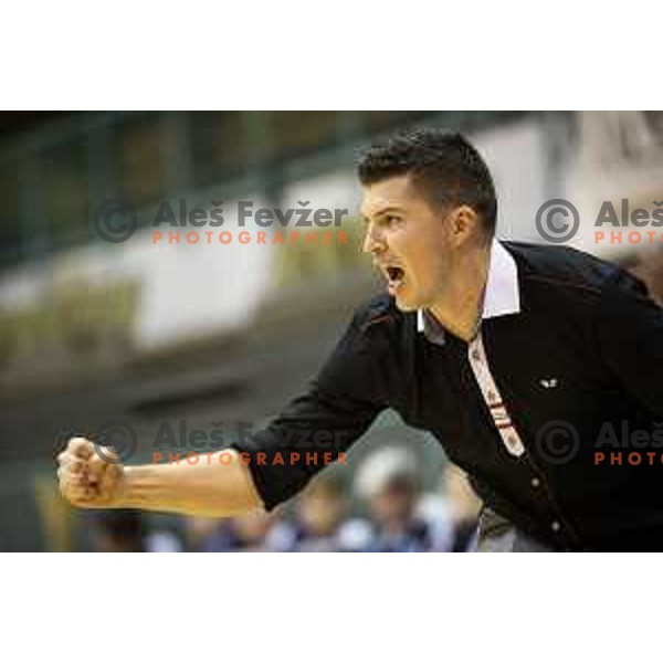 Alen Ploj, head coach of Ilirija during women basketball match between ZKK Maribor and Ilirija, semi-final cup 2019, played in Dvorana Tabor, Maribor, Slovenia on March 9, 2019