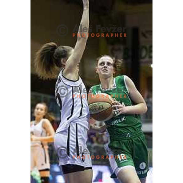 Sara Garic of Ilirija in action during women basketball match between ZKK Maribor and Ilirija, semi-final cup 2019, played in Dvorana Tabor, Maribor, Slovenia on March 9, 2019