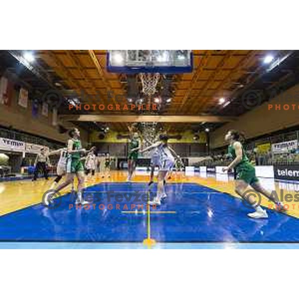 in action during women basketball match between ZKK Maribor and Ilirija, semi-final cup 2019, played in Dvorana Tabor, Maribor, Slovenia on March 9, 2019