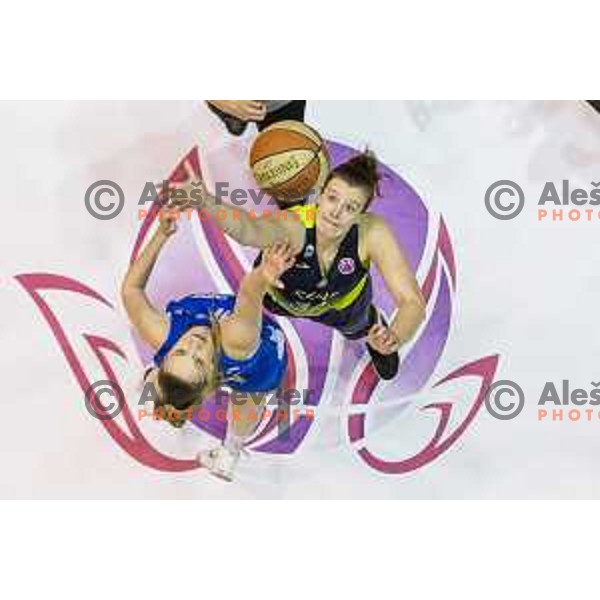 Chatrice Marie White in action during women basketball match between ZKK Cinkarna Celje and Triglav, semi-final cup 2019, played in Dvorana Tabor, Maribor, Slovenia on March 9, 2019