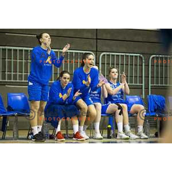 in action during women basketball match between ZKK Cinkarna Celje and Triglav, semi-final cup 2019, played in Dvorana Tabor, Maribor, Slovenia on March 9, 2019