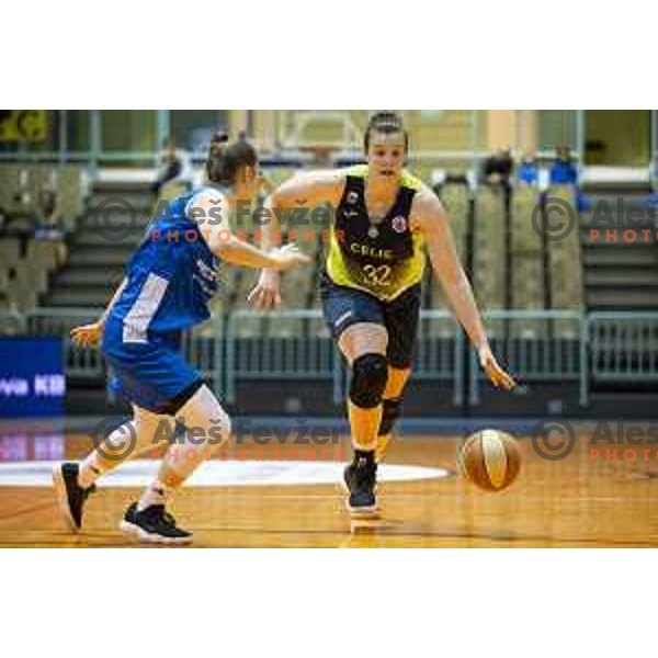 Chatrice Marie White in action during women basketball match between ZKK Cinkarna Celje and Triglav, semi-final cup 2019, played in Dvorana Tabor, Maribor, Slovenia on March 9, 2019