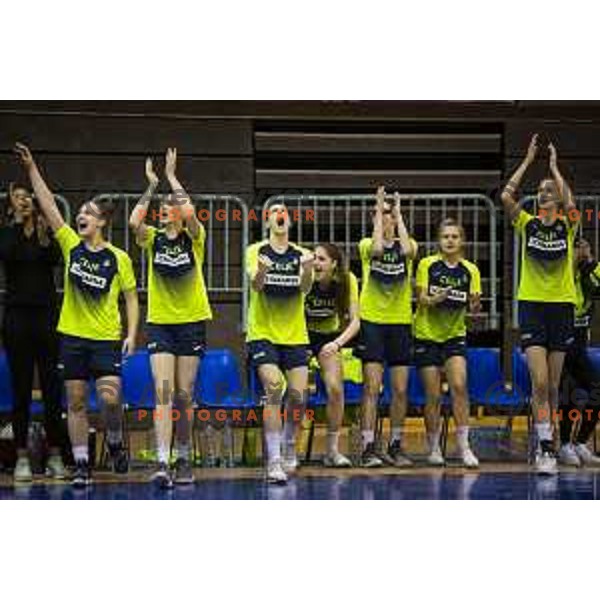in action during women basketball match between ZKK Cinkarna Celje and Triglav, semi-final cup 2019, played in Dvorana Tabor, Maribor, Slovenia on March 9, 2019
