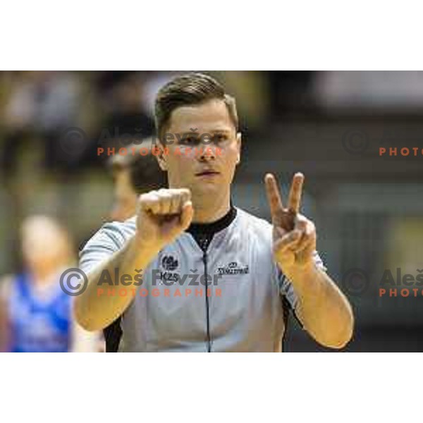 Referee during women basketball match between ZKK Cinkarna Celje and Triglav, semi-final cup 2019, played in Dvorana Tabor, Maribor, Slovenia on March 9, 2019