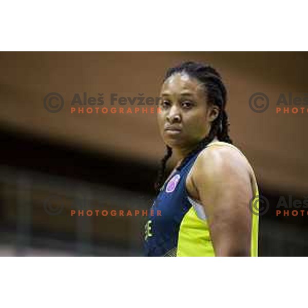 Rangie La Shauri Bessard in action during women basketball match between ZKK Cinkarna Celje and Triglav, semi-final cup 2019, played in Dvorana Tabor, Maribor, Slovenia on March 9, 2019