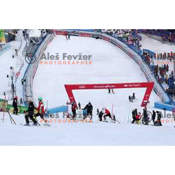 Course inspection before Audi FIS World Cup Slalom for 58. Vitranc Cup in Kranjska Gora, Slovenia on March 10, 2019