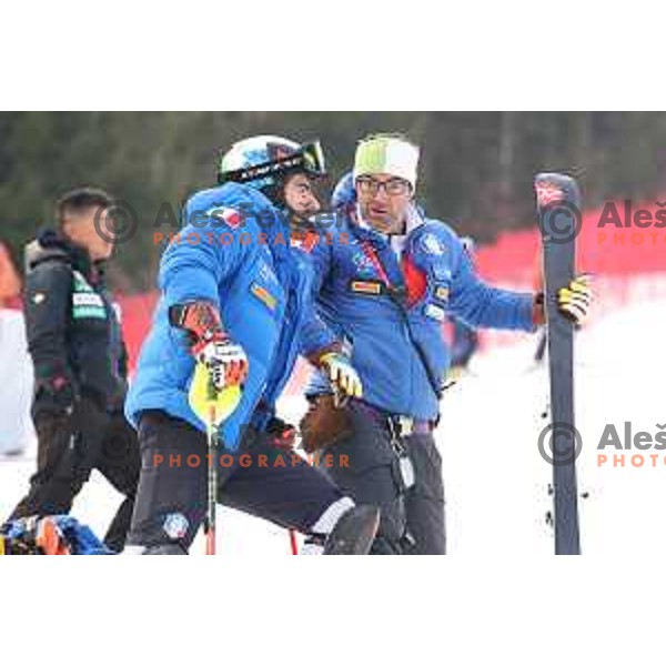 Course inspection before Audi FIS World Cup Slalom for 58. Vitranc Cup in Kranjska Gora, Slovenia on March 10, 2019