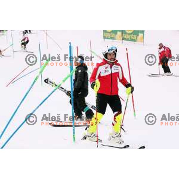 Course inspection before Audi FIS World Cup Slalom for 58. Vitranc Cup in Kranjska Gora, Slovenia on March 10, 2019