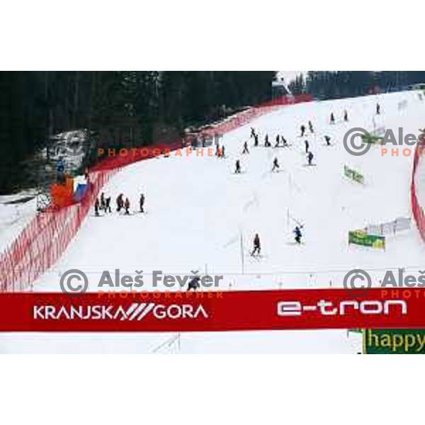 Course inspection before Audi FIS World Cup Slalom for 58. Vitranc Cup in Kranjska Gora, Slovenia on March 10, 2019