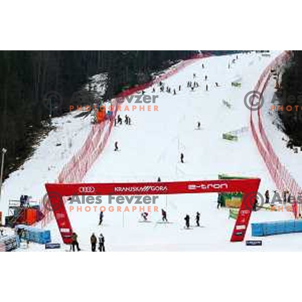 Course inspection before Audi FIS World Cup Slalom for 58. Vitranc Cup in Kranjska Gora, Slovenia on March 10, 2019