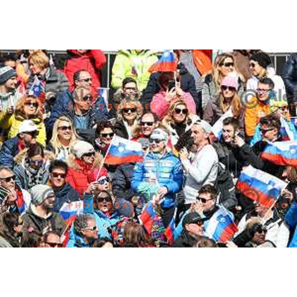 Meta Hrovat at Audi FIS World Cup Slalom for 58. Vitranc Cup in Kranjska Gora, Slovenia on March 10, 2019