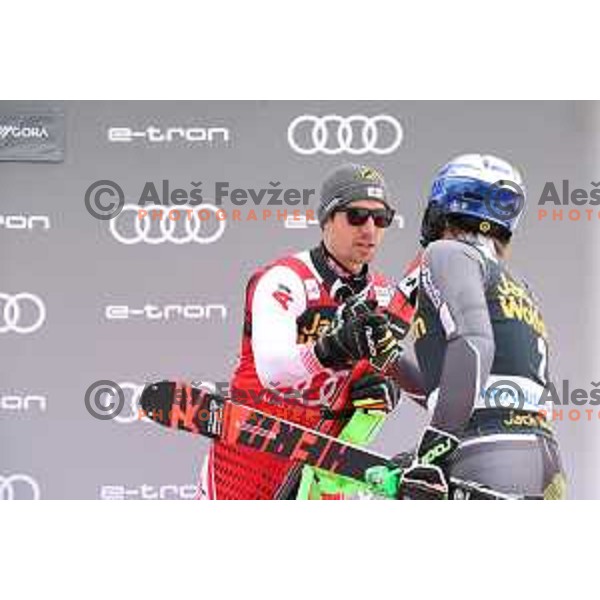 Marcel Hirscher, third placed at Audi FIS World Cup Slalom for 58. Vitranc Cup in Kranjska Gora, Slovenia on March 10, 2019