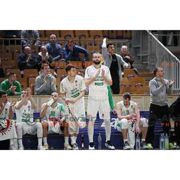 Bojan Radulovic of Petrol Olimpija in action during ABA league basketball match between Petrol Olimpija and Cedevita in Tivoli Hall, Ljubljana on March 10, 2019