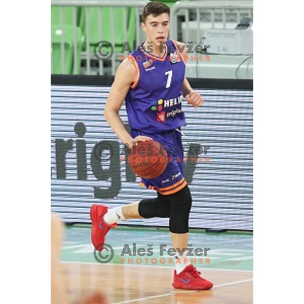 action during Nova KBM league basketball match between Petrol Olimpija and Helios suns in Stozice, Ljubljana, Slovenia on March 14, 2019