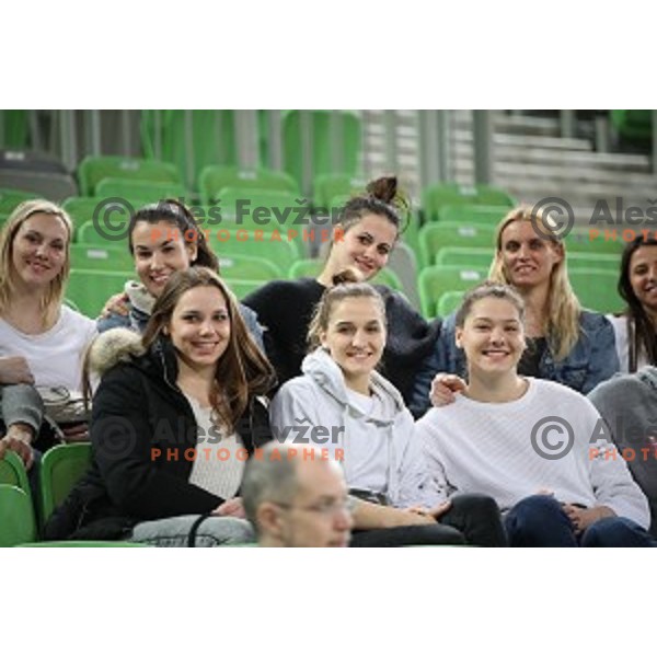 action during Nova KBM league basketball match between Petrol Olimpija and Helios suns in Stozice, Ljubljana, Slovenia on March 14, 2019