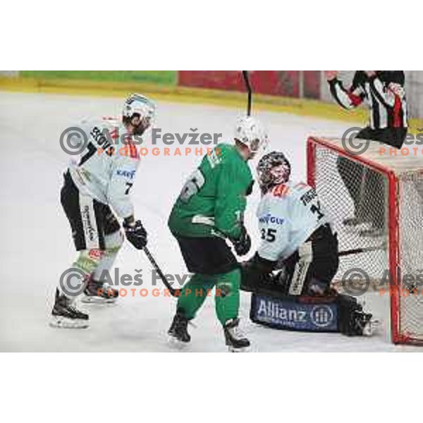 Ales Music of SZ Olimpija in action during quarter-final of Alps League between SZ Olimpija and Rittner Baum in Tivoli Hall, Ljubljana on March 18, 2019