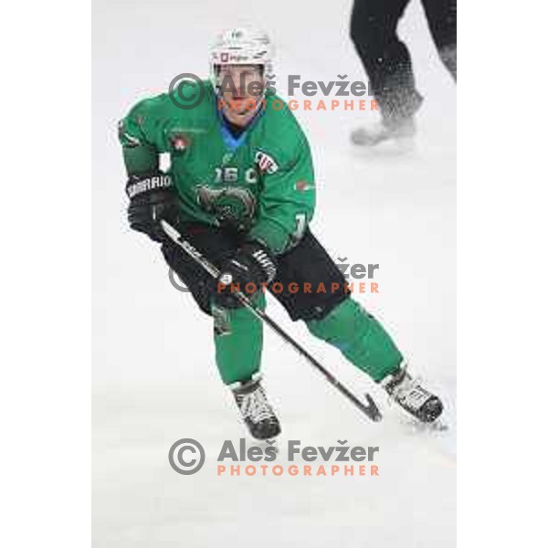 Ales Music of SZ Olimpija in action during quarter-final of Alps League between SZ Olimpija and Rittner Baum in Tivoli Hall, Ljubljana on March 18, 2019