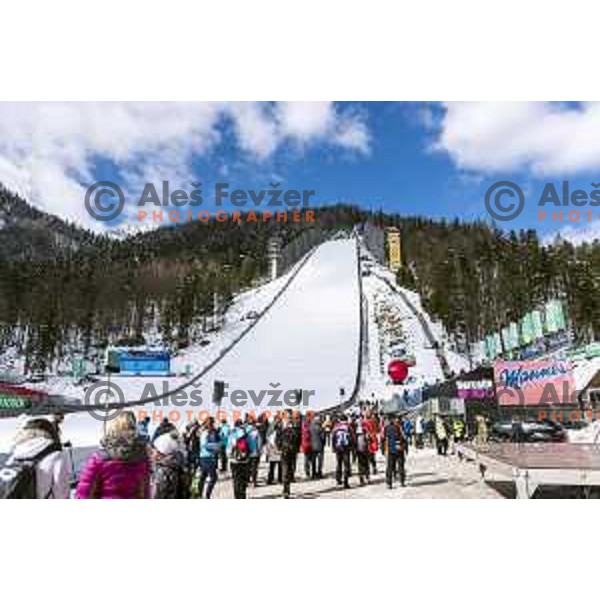 members of Slovenia Ski jumping departing with train from Ljubljana to Jesenice on March 20, 2019 before start of World Cup Ski Jumping Final in Planica, Slovenia