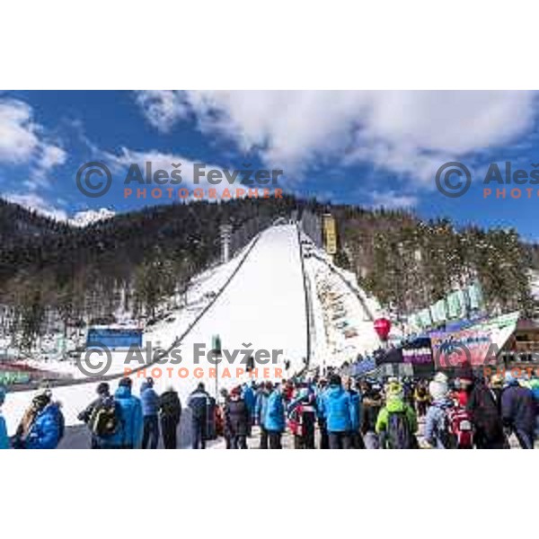 members of Slovenia Ski jumping departing with train from Ljubljana to Jesenice on March 20, 2019 before start of World Cup Ski Jumping Final in Planica, Slovenia