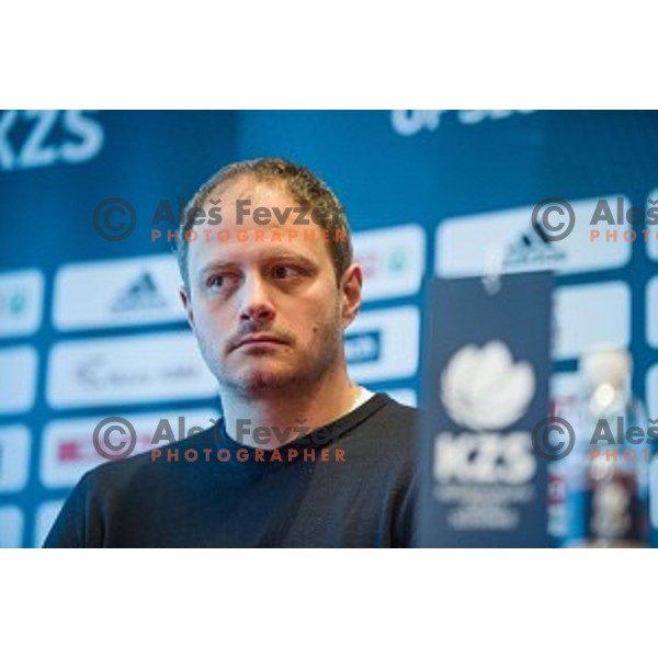 Raso Nesterovic during the press conference of the Slovenian basketball federation, Austria trend hotel, Ljubljana on March 21, 2019