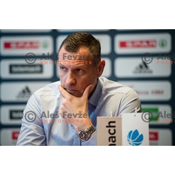 Radoslav Trifunovic during the press conference of the Slovenian basketball federation, Austria trend hotel, Ljubljana on March 21, 2019