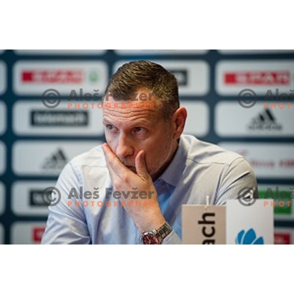 Radoslav Trifunovic during the press conference of the Slovenian basketball federation, Austria trend hotel, Ljubljana on March 21, 2019