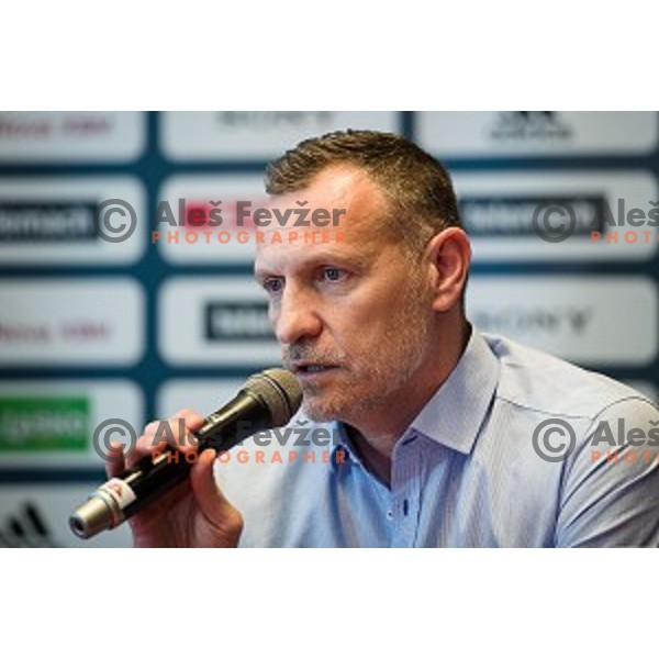 Radoslav Trifunovic during the press conference of the Slovenian basketball federation, Austria trend hotel, Ljubljana on March 21, 2019