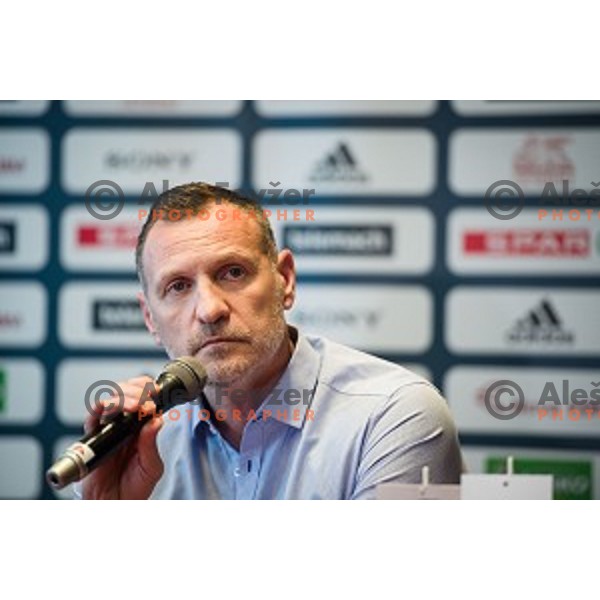 Radoslav Trifunovic during the press conference of the Slovenian basketball federation, Austria trend hotel, Ljubljana on March 21, 2019