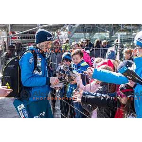 Peter Prevc at Qualification for Ski flying individual at World Cup Ski Jumping Final in Planica, Slovenia on March 21, 2019
