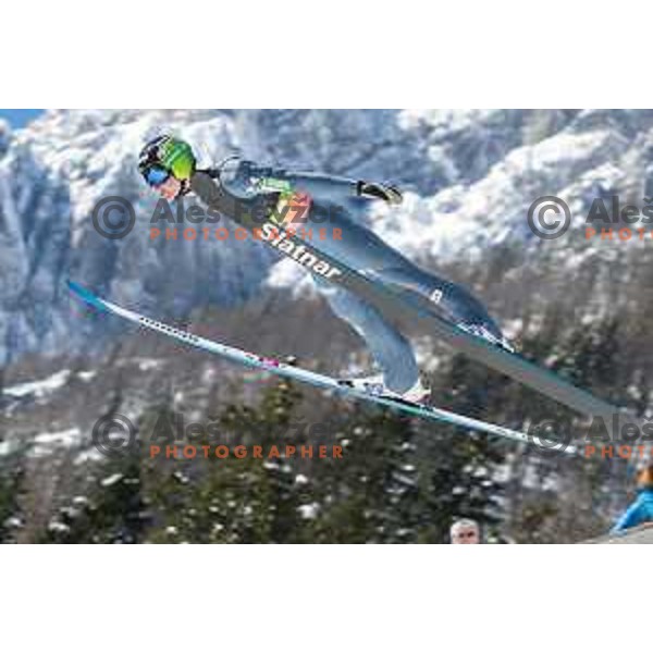 Domen Prevc at Qualification for Ski flying individual at World Cup Ski Jumping Final in Planica, Slovenia on March 21, 2019