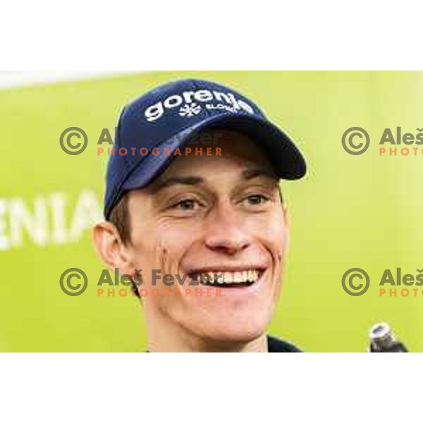 Peter Prevc at Ski flying team competition during World Cup Ski jumping in Planica, Slovenia on March 23, 2019