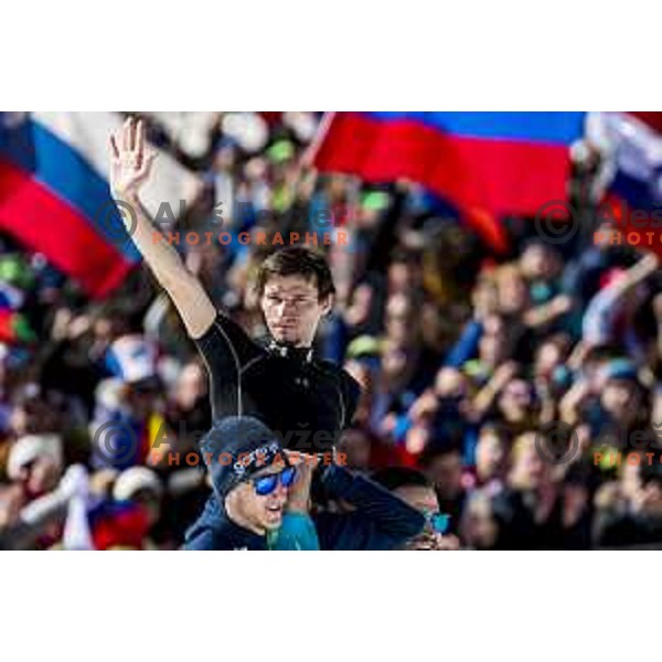 Robert Kranjec finished his ski jumping career at Ski flying team competition during World Cup Ski jumping in Planica, Slovenia on March 23, 2019