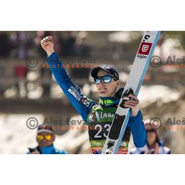 Domen Prevc at Final of World Cup Ski jumping season 2018/2019 in Planica, Slovenia on March 23, 2019