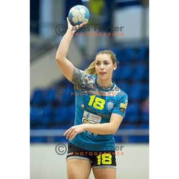 Nina Zulic in action during handball match between RK Krim Mercator and Krka, Women’s Final cup 2018/19, played in Golovec, Celje, Slovenia on March 31, 2019