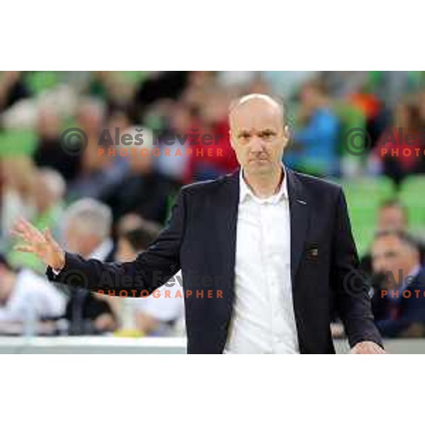 Jure Zdovc during Nova KBM league basketball match between Petrol Olimpija and Krka in Stozice, Ljubljana, Slovenia on April 5, 201