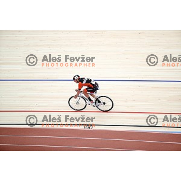 Robi Jenko at Velodrome Slovenian National Cycling Championships in Novo Mesto on April 9, 2019