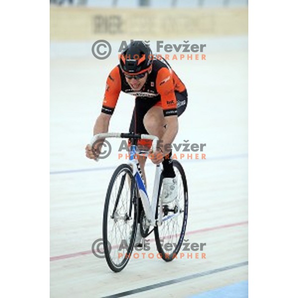 Robi Jenko at Velodrome Slovenian National Cycling Championships in Novo Mesto on April 9, 2019