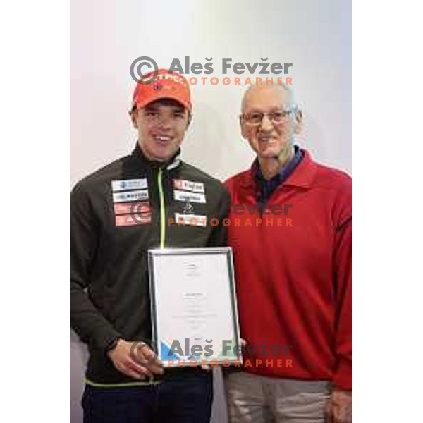 Alex Cisar and Miro Cerar during OKS Fair Play press conference in SOIC, Ljubljana, Slovenia on April 11, 2019