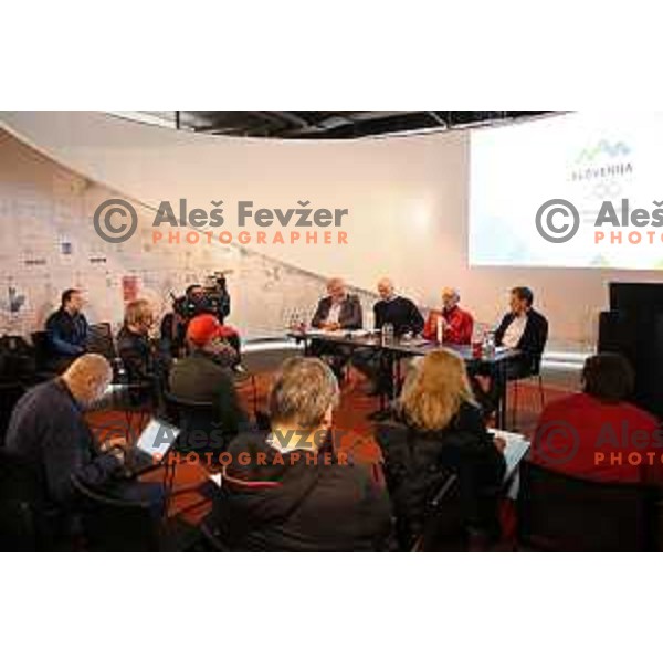 Alex Cisar during OKS Fair Play press conference in SOIC, Ljubljana, Slovenia on April 11, 2019