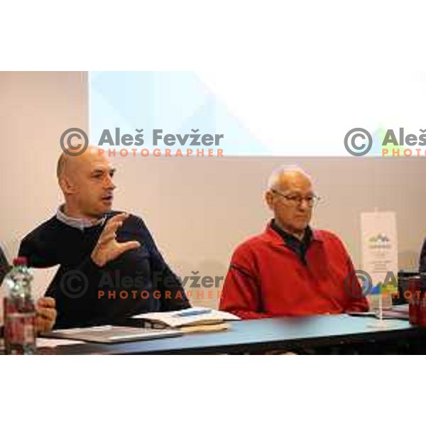 Blaz Perko during OKS Fair Play press conference in SOIC, Ljubljana, Slovenia on April 11, 2019