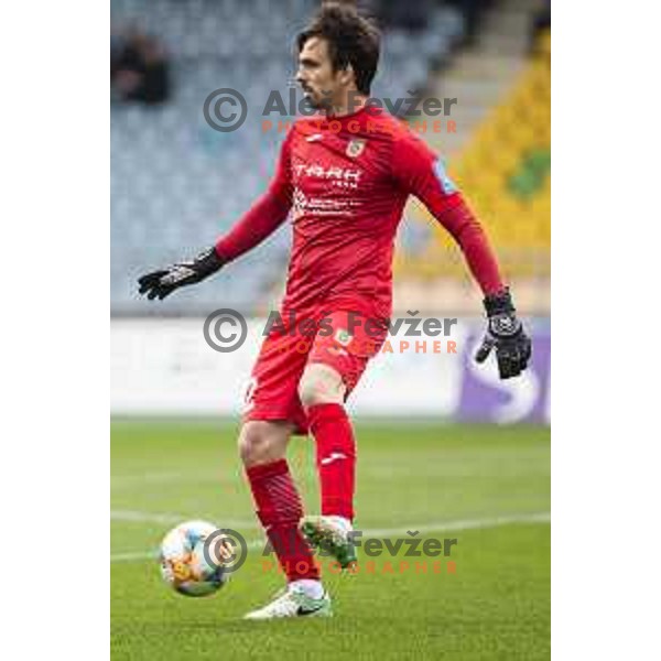 Krsevan Santini in action during soccer match between Maribor and Domzale, Round 27 of PLTS 2018/19, played in Ljudski vrt, Maribor, Slovenia on April 13, 2019