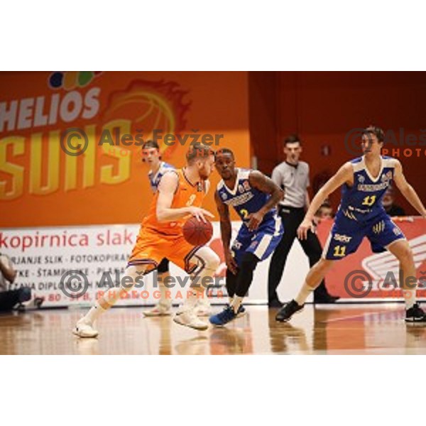  in action during Nova KBM league basketball match between Helios Suns and Sixt Primorska in Domzale Sports Hall, Slovenia on April 20, 2019