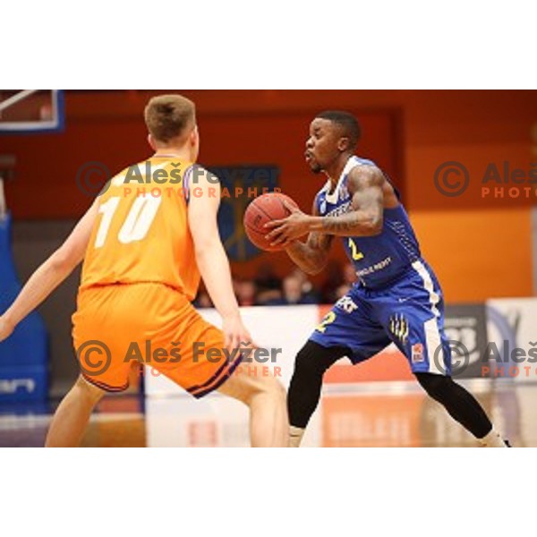  in action during Nova KBM league basketball match between Helios Suns and Sixt Primorska in Domzale Sports Hall, Slovenia on April 20, 2019